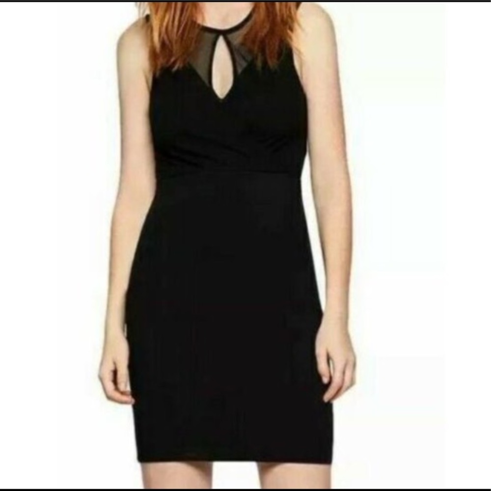 BCGB Illusion Surplice Mini Dress